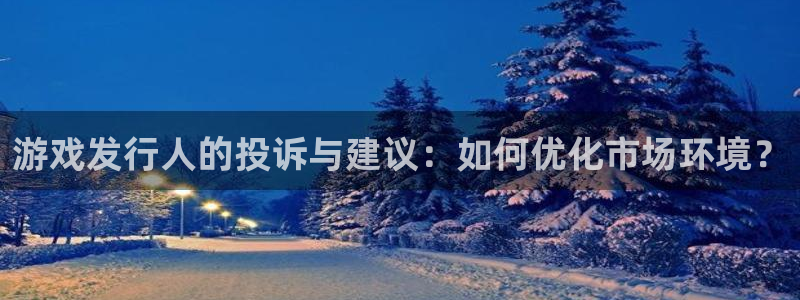 db电竞子小说：游戏发行人的投诉与建议：如何优化市场环境？