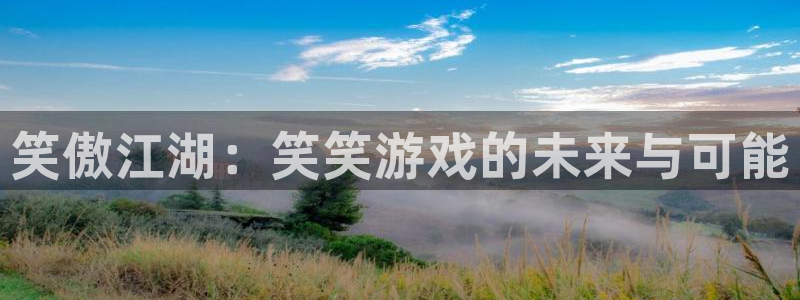 db电竞官网登录注册账号密码：笑傲江湖：笑笑游戏的未来与可能